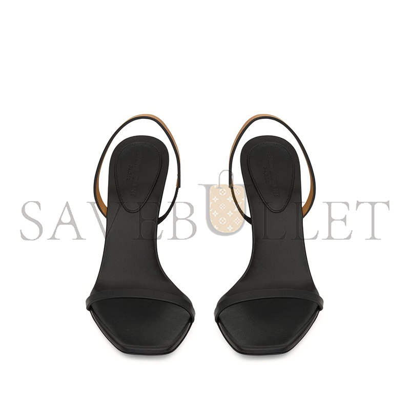 YSL OPYUM SLINGBACK SANDALS IN SMOOTH LEATHER 786512AADX71063 YSL OPYUM SLINGBACK SANDALS IN SMOOTH LEATHER 786512AADX71063